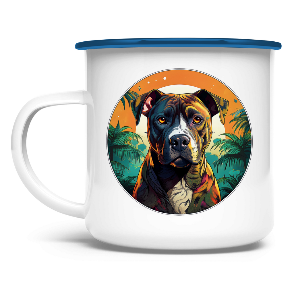 Poldi- „Es gibt keine bösen Hunde – nur schlechte Menschen!“ Emaille Tasse - PetArt