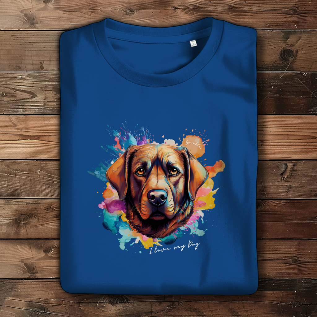 I love my Dog "Smilla" - Damen Premium Bio T-Shirt "Smilla" - PetArt