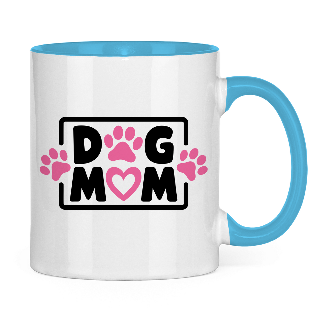 Dog Mum - Tasse zweifarbig