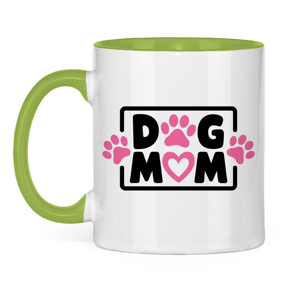 Dog Mum - Tasse zweifarbig