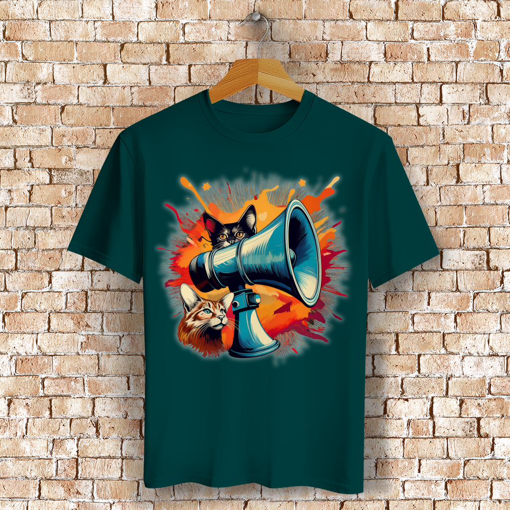 BIG Print Unisex T-Shirt - "Deine Stimme kann Leben retten" - PetArt