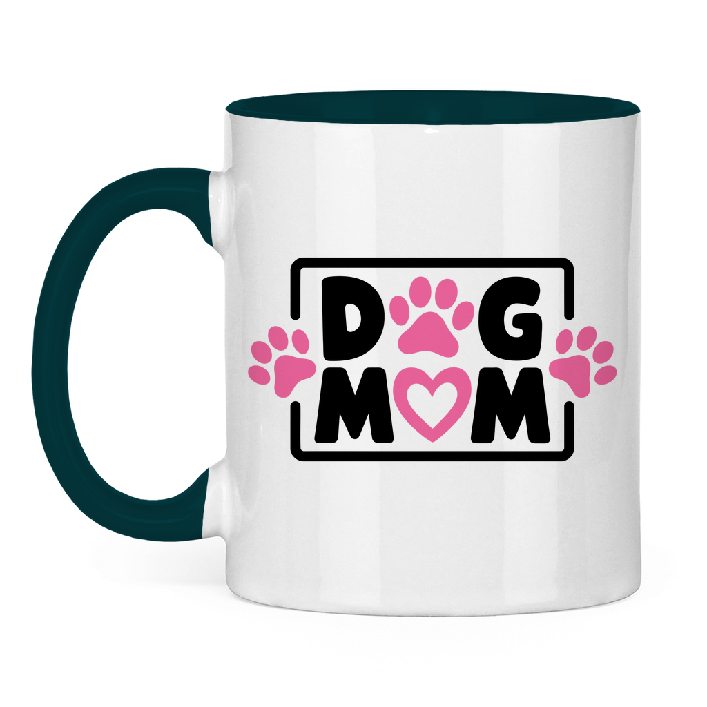 Dog Mum - Tasse zweifarbig