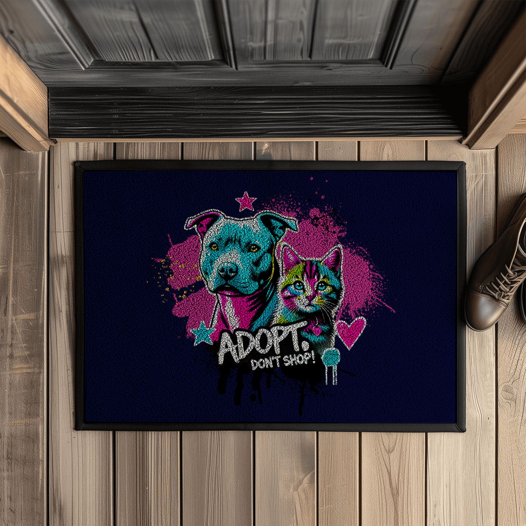 Fußmatte mit Gummirand Adopt don't Shop - Fussmatte - PetArt