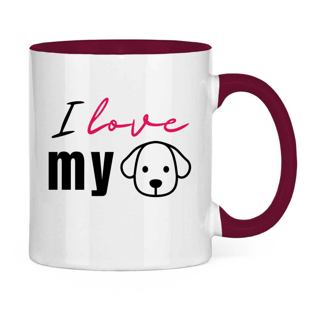 I Love my Dog - Tasse zweifarbig I Love my Dog - PetArt