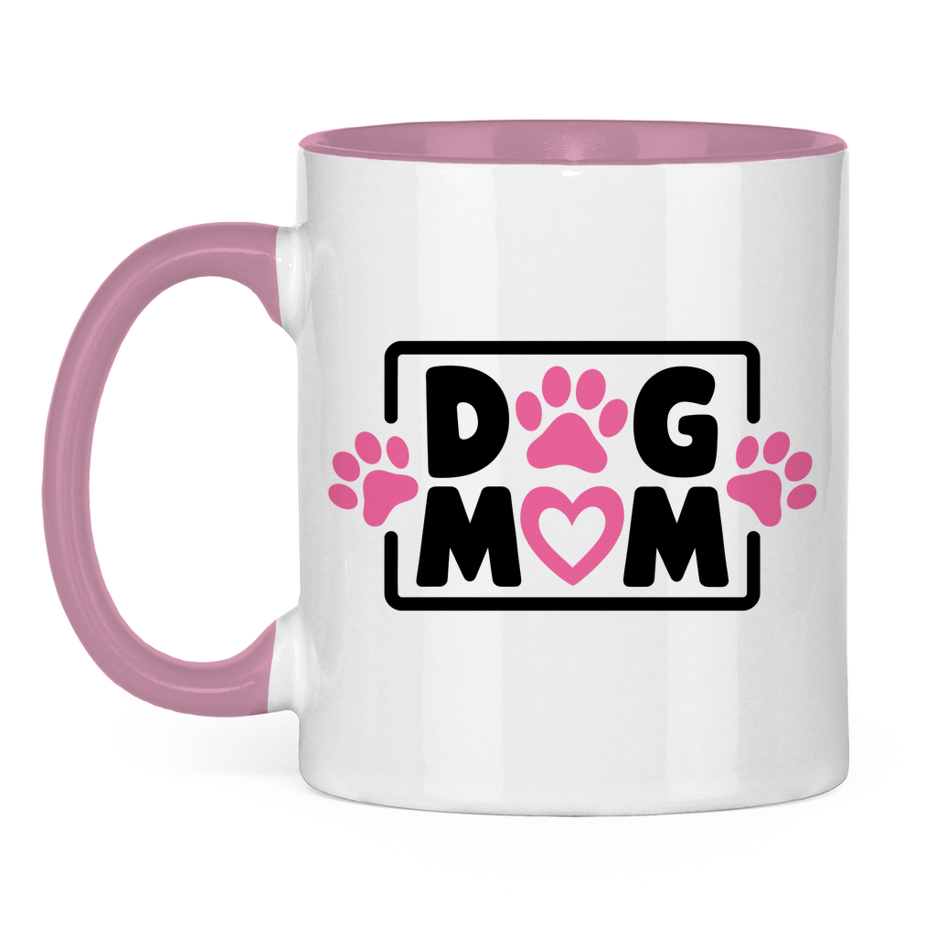 Dog Mum - Tasse zweifarbig