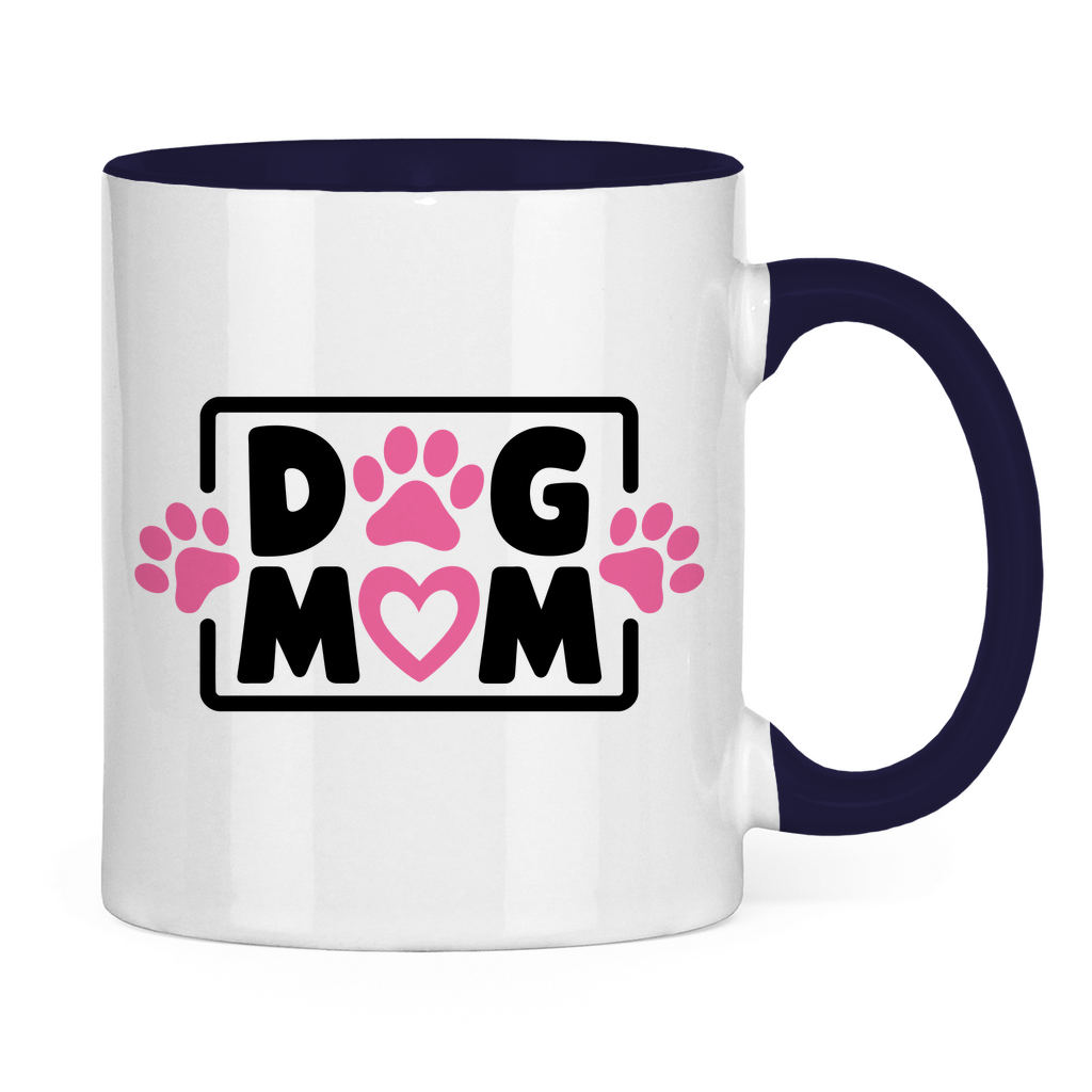 Dog Mum - Tasse zweifarbig