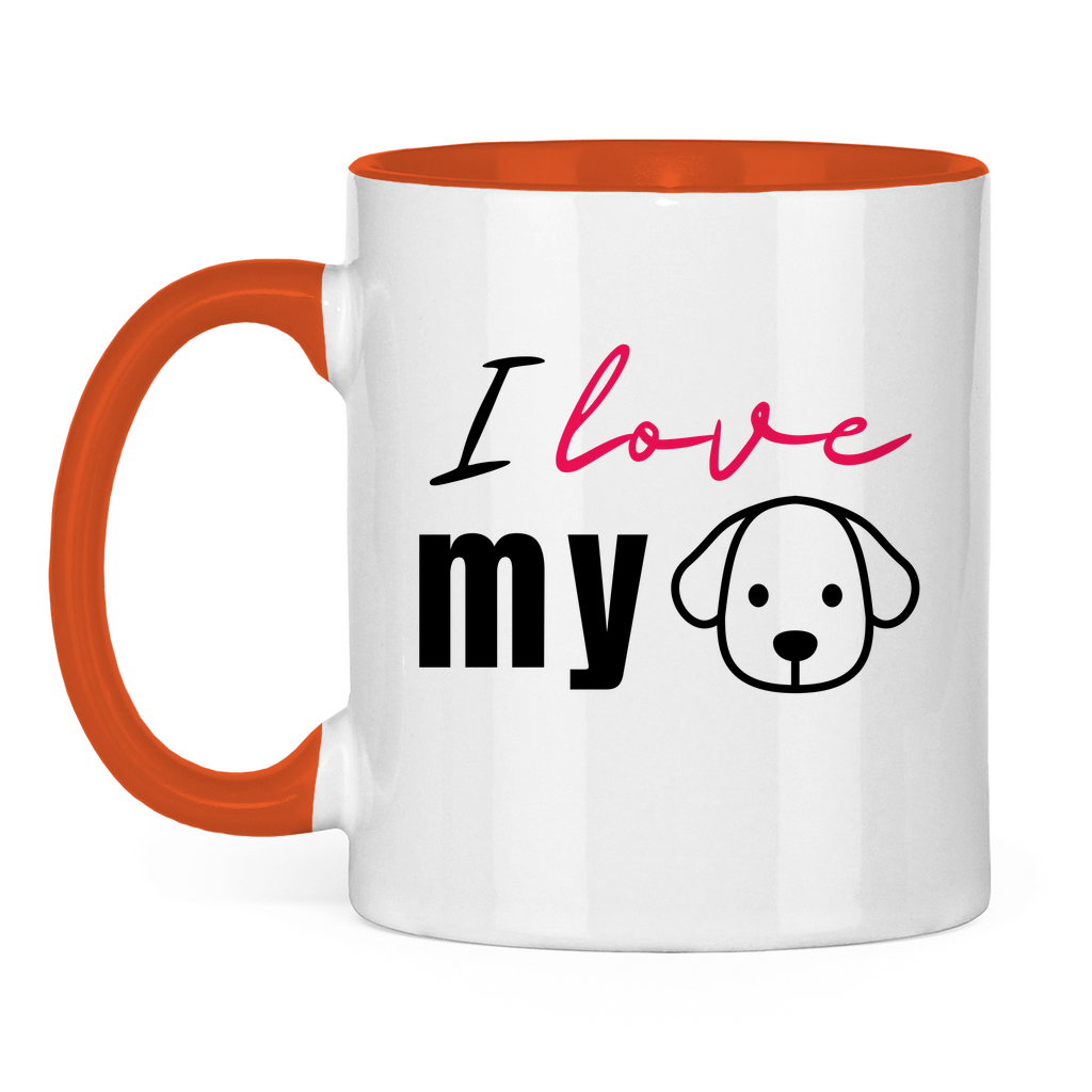 I Love my Dog - Tasse zweifarbig I Love my Dog - PetArt