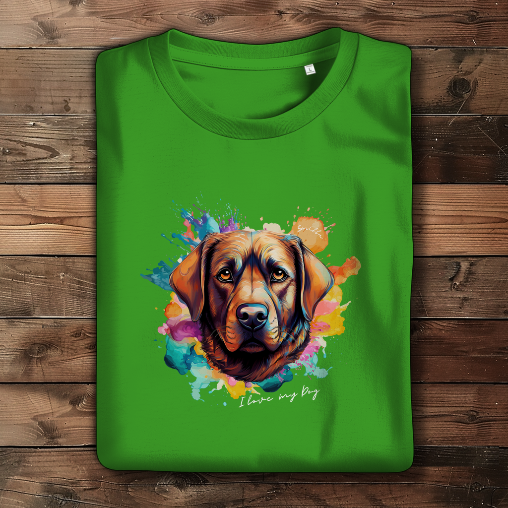 I love my Dog "Smilla" - Damen Premium Bio T-Shirt "Smilla" - PetArt