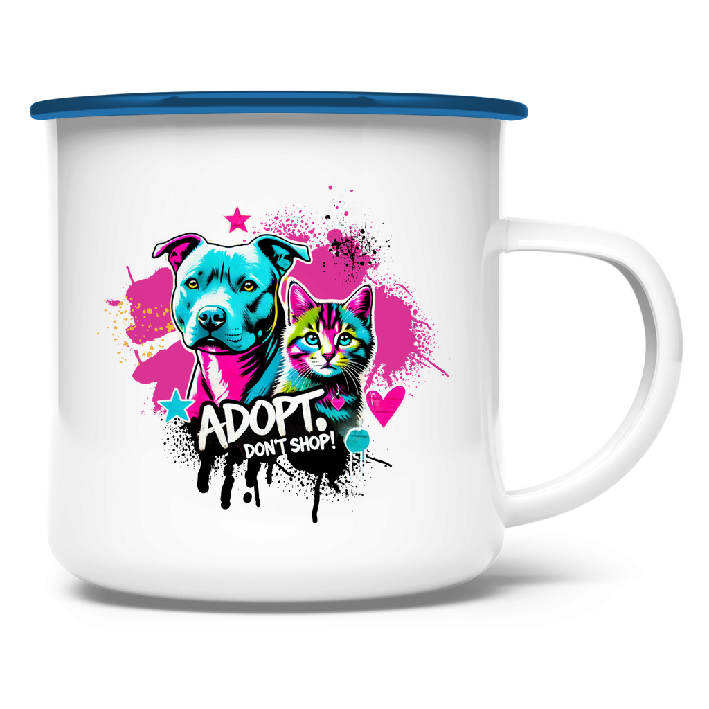 Emaille Tasse Adopt don't Shop - PetArt