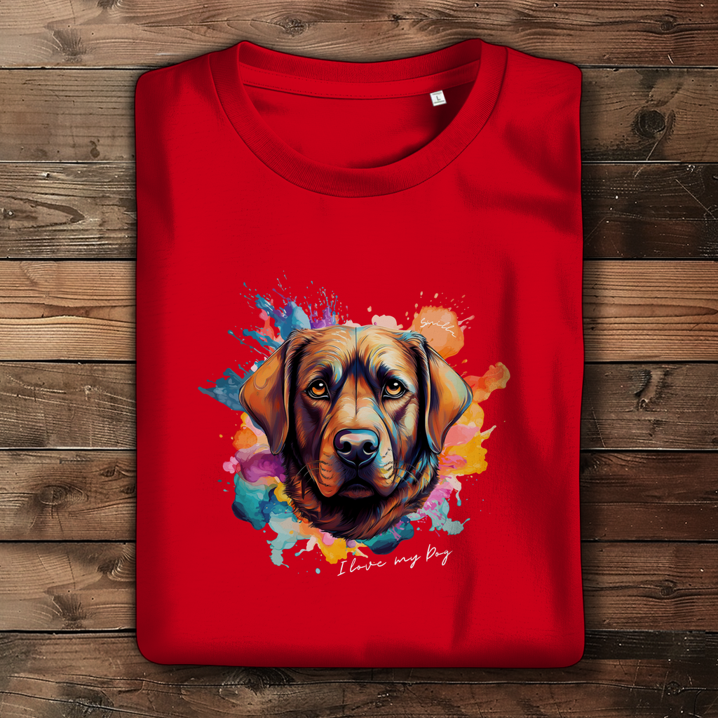 I love my Dog "Smilla" - Damen Premium Bio T-Shirt "Smilla" - PetArt