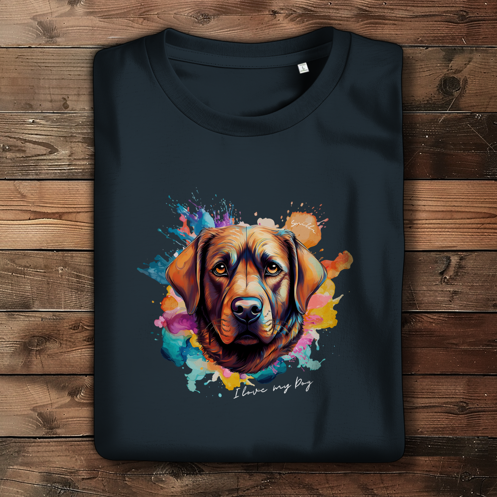 I love my Dog "Smilla" - Damen Premium Bio T-Shirt "Smilla" - PetArt