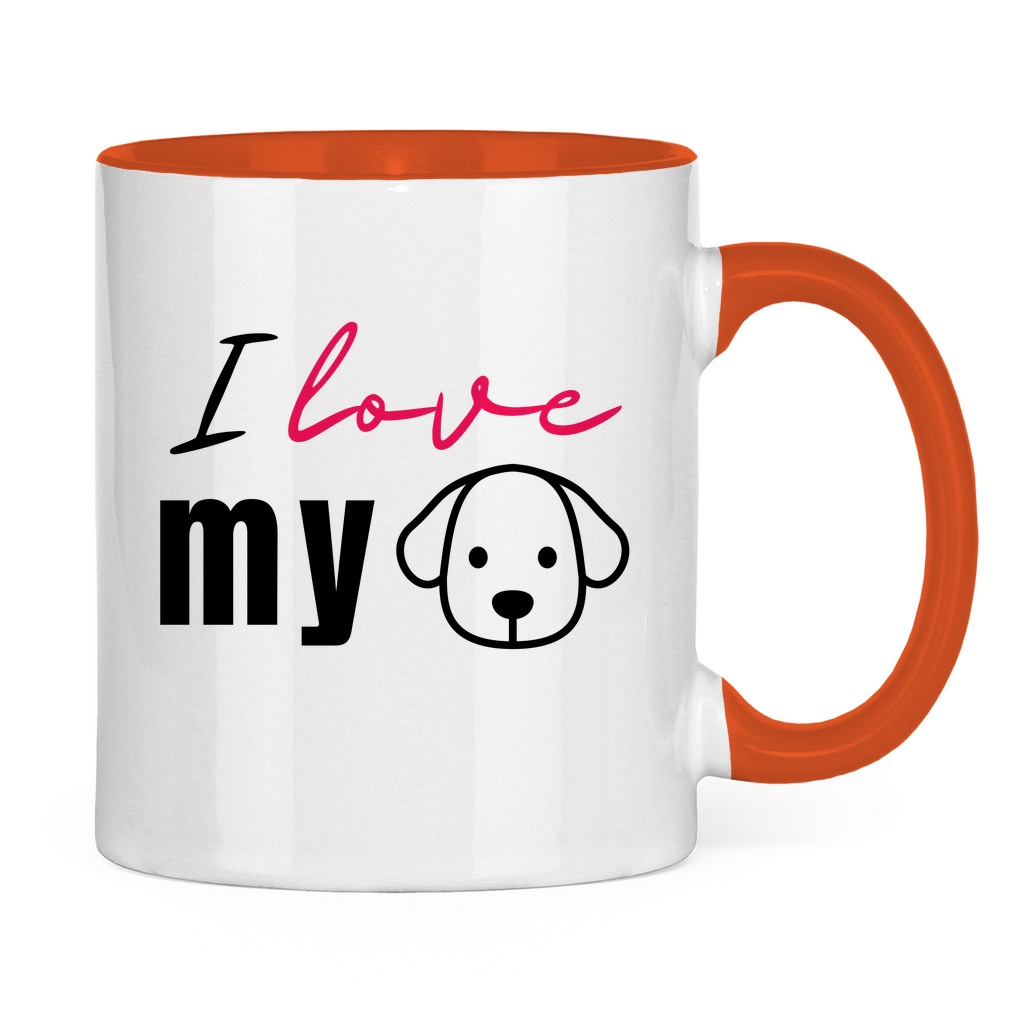 I Love my Dog - Tasse zweifarbig I Love my Dog - PetArt