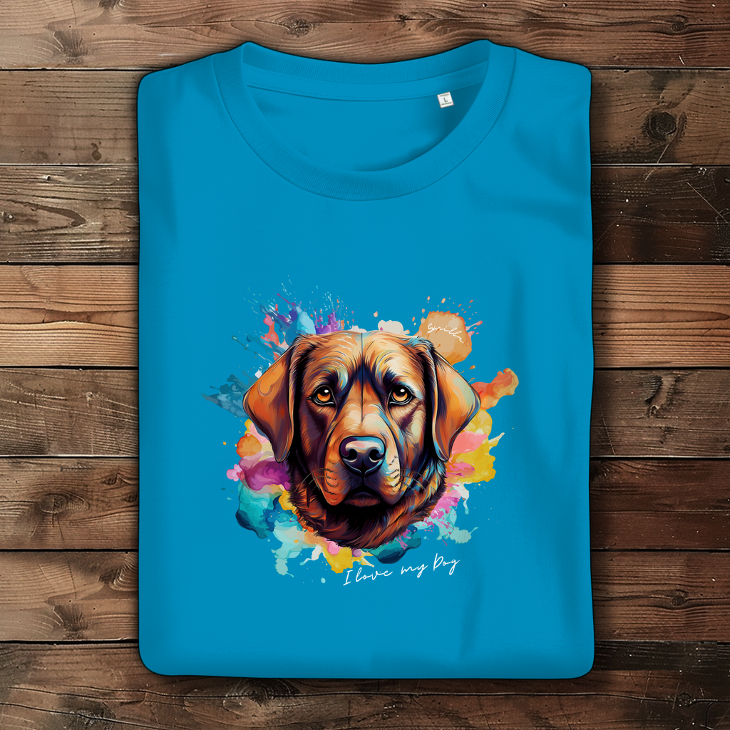 I love my Dog "Smilla" - Damen Premium Bio T-Shirt "Smilla" - PetArt