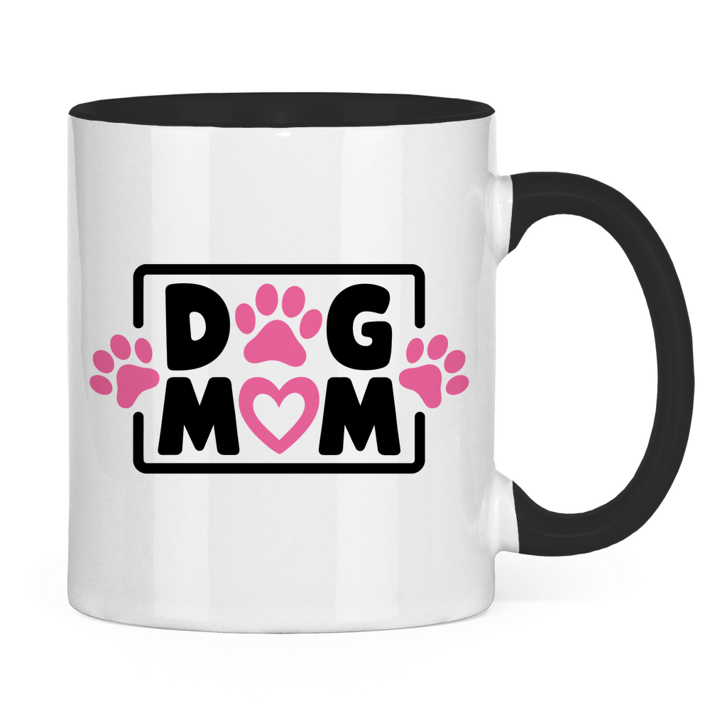 Dog Mum - Tasse zweifarbig