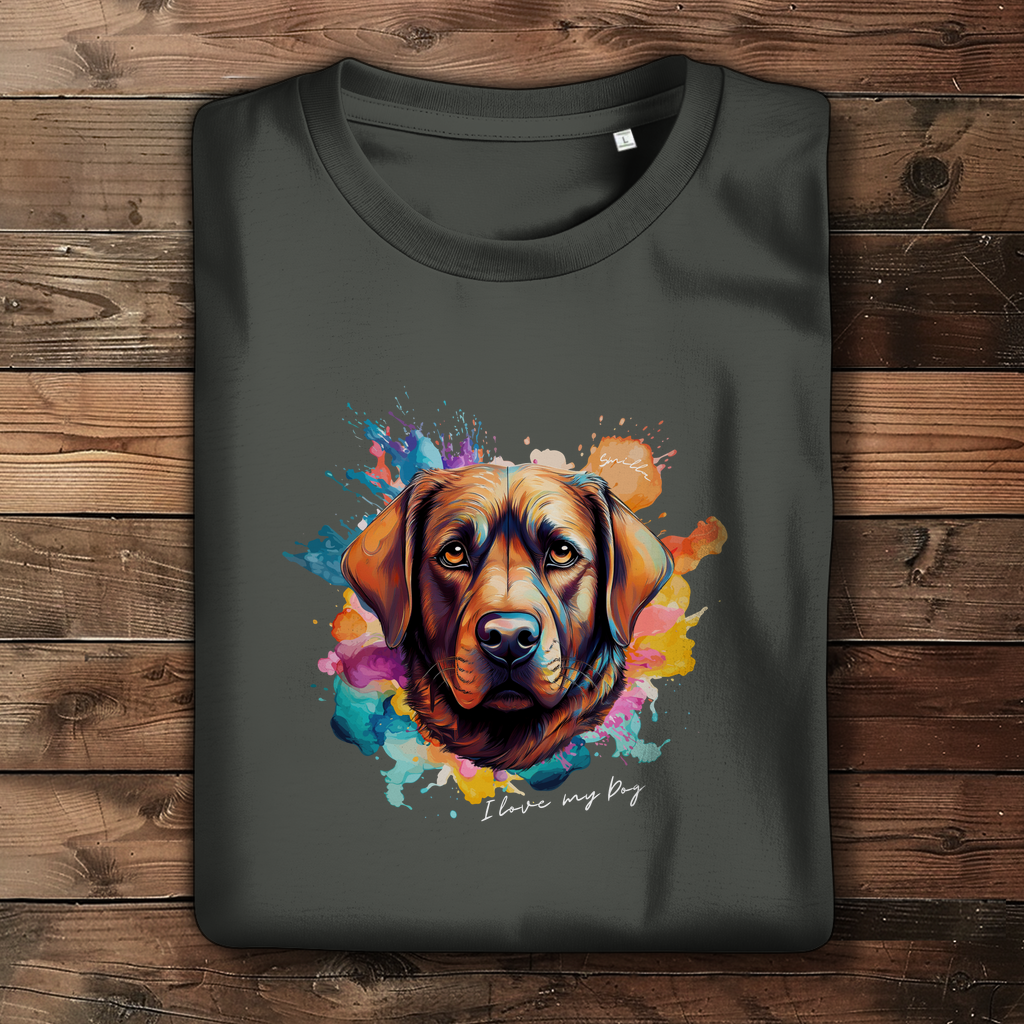 I love my Dog "Smilla" - Damen Premium Bio T-Shirt "Smilla" - PetArt