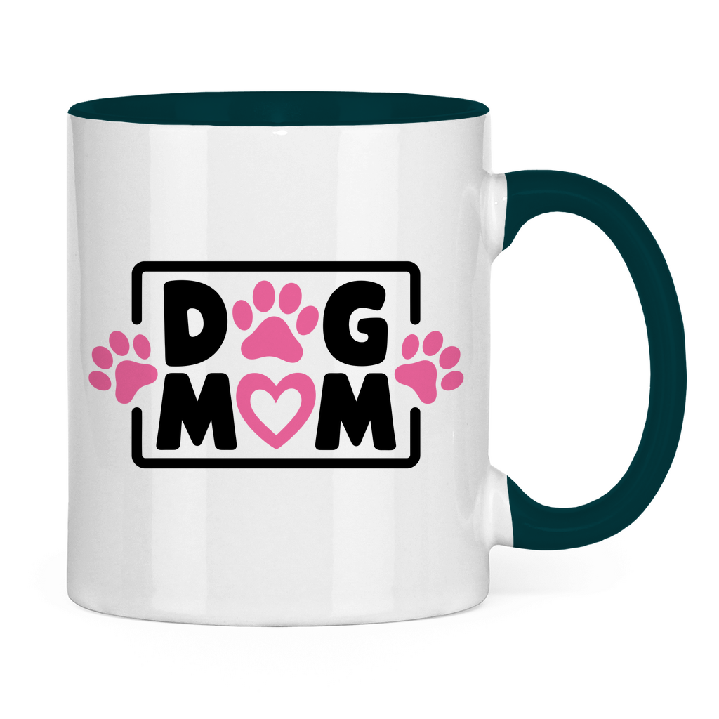 Dog Mum - Tasse zweifarbig
