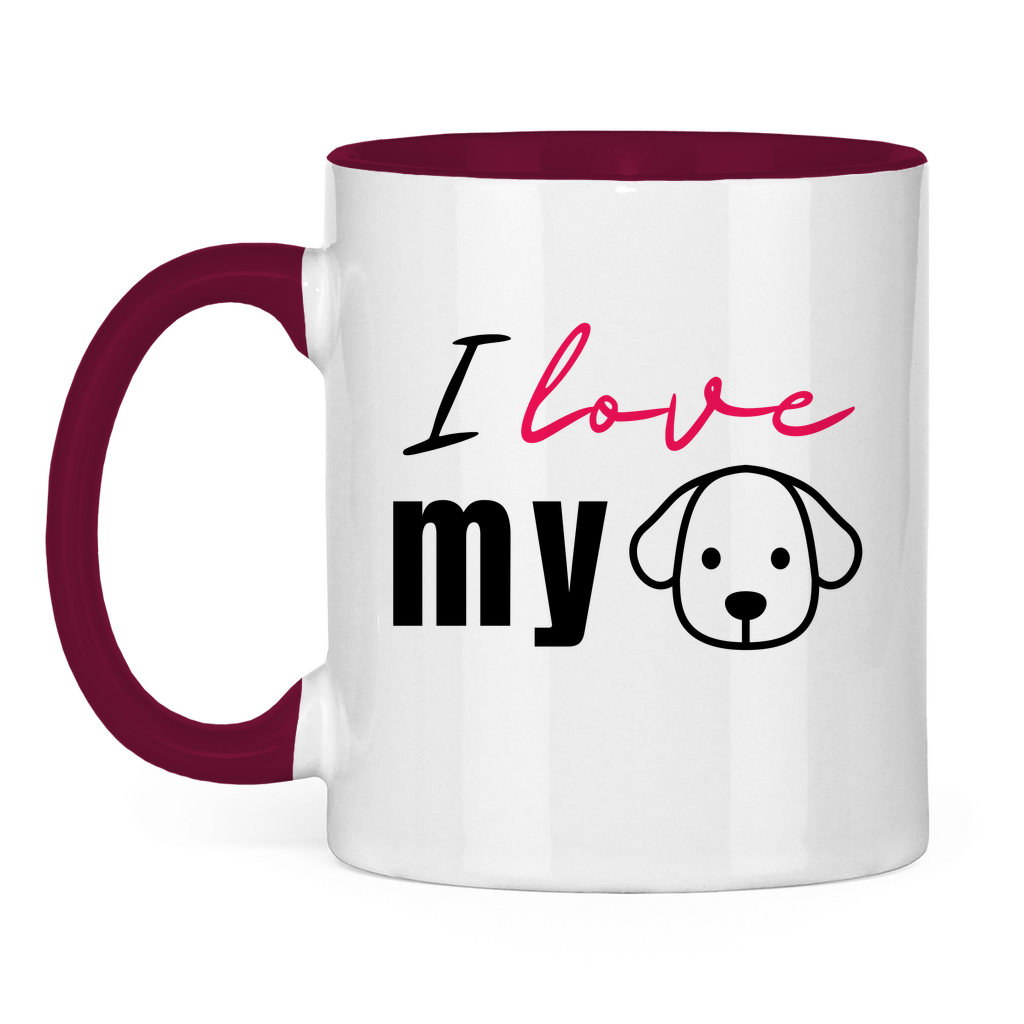 I Love my Dog - Tasse zweifarbig I Love my Dog - PetArt
