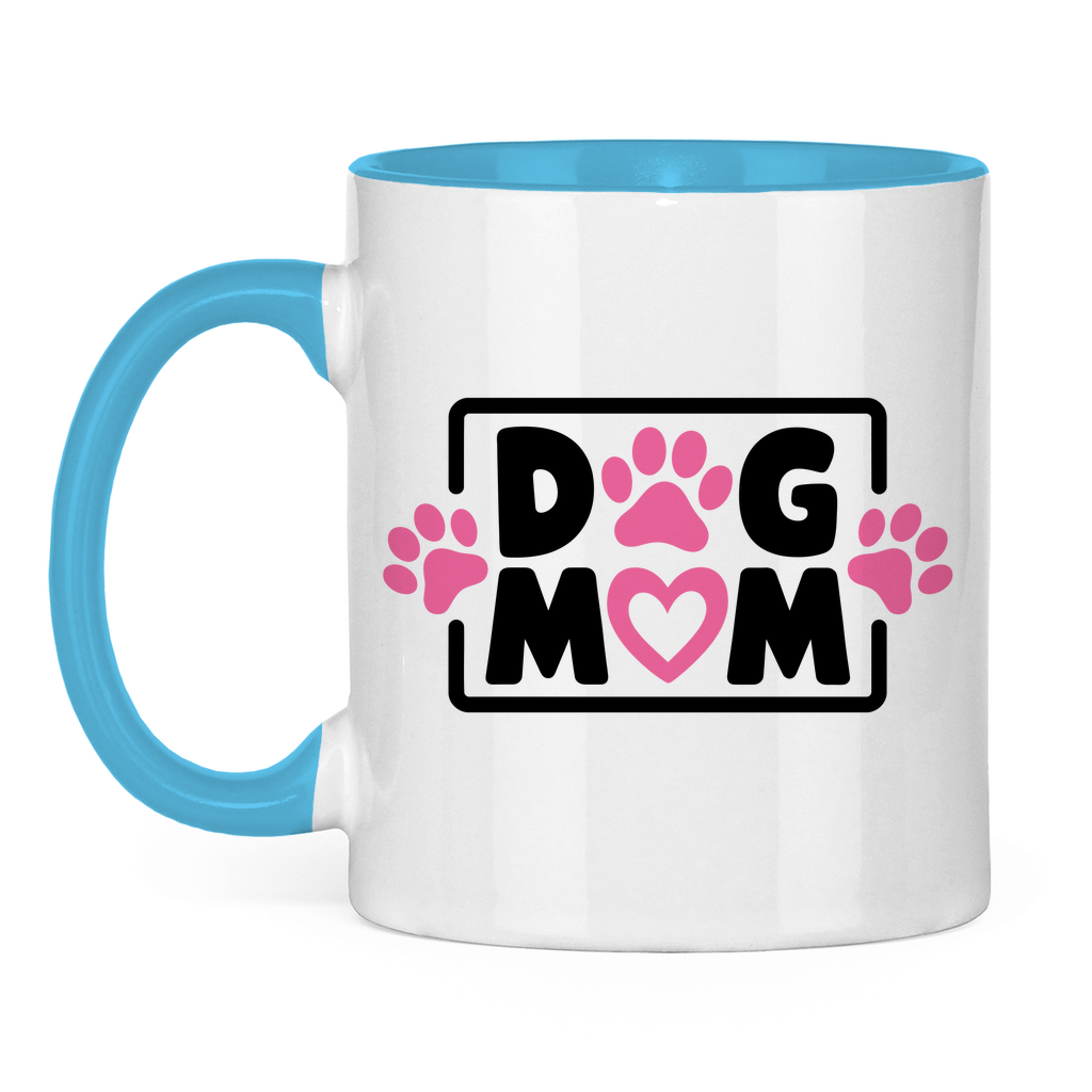 Dog Mum - Tasse zweifarbig