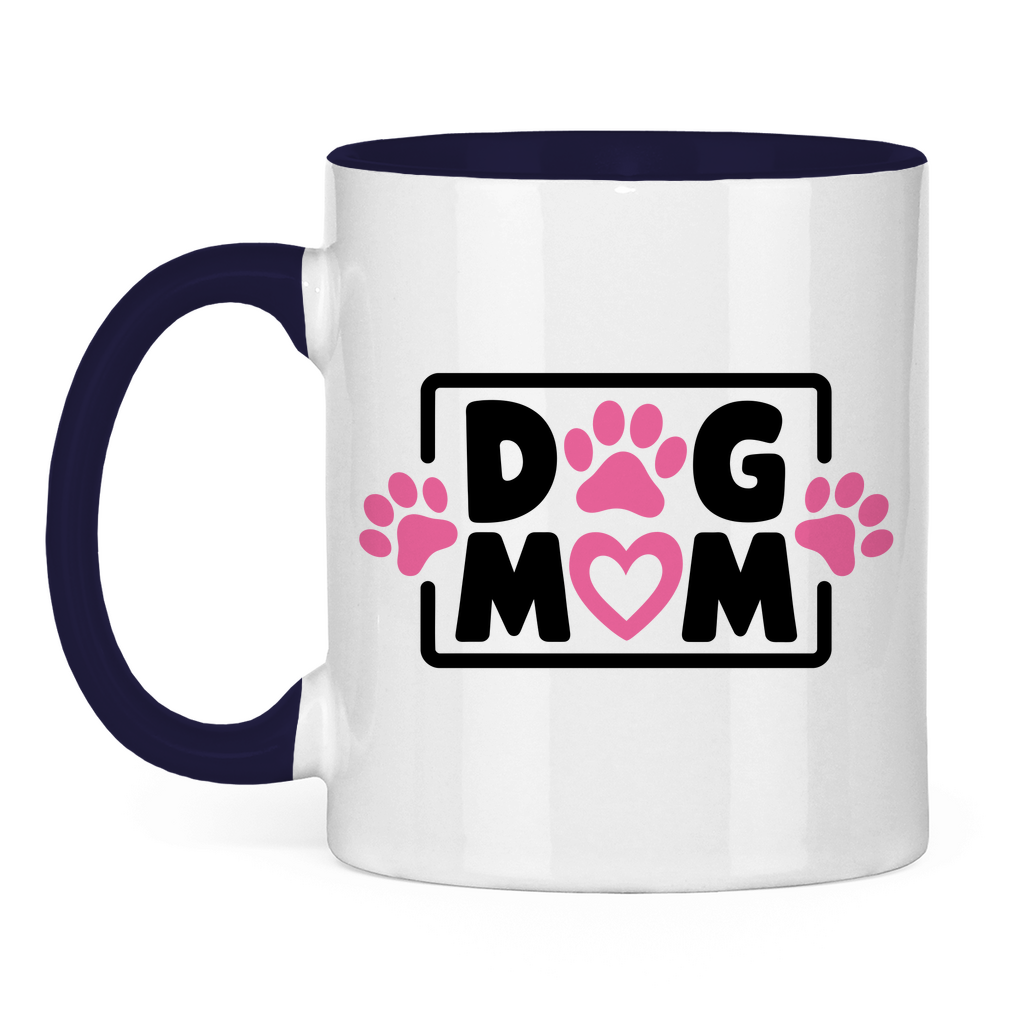 Dog Mum - Tasse zweifarbig