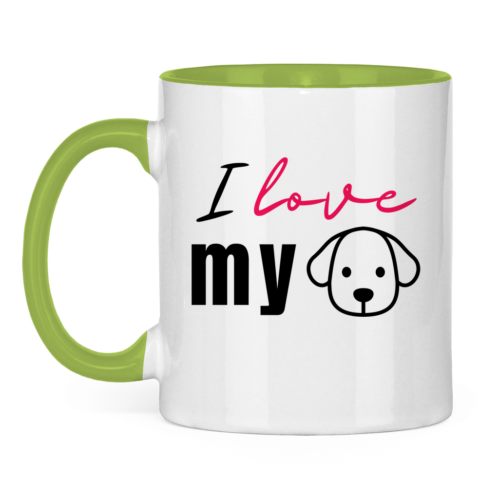 I Love my Dog - Tasse zweifarbig I Love my Dog - PetArt