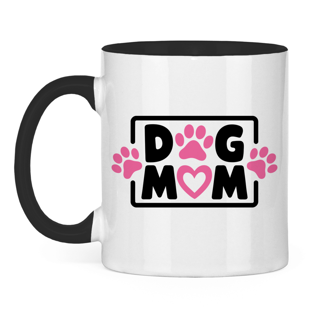 Dog Mum - Tasse zweifarbig