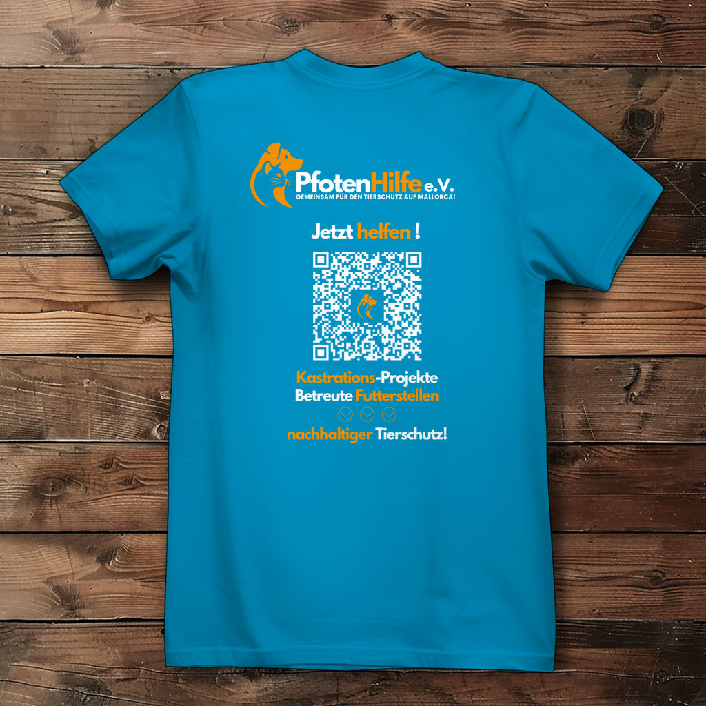 Pfotenhilfe Mallorca - Damen Premium Bio T-Shirt