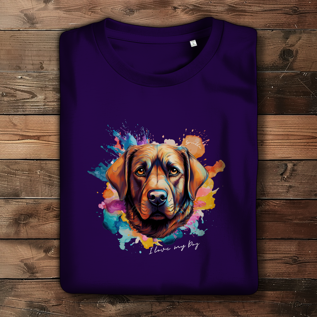 I love my Dog "Smilla" - Damen Premium Bio T-Shirt "Smilla" - PetArt