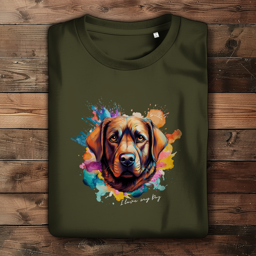 I love my Dog "Smilla" - Damen Premium Bio T-Shirt "Smilla" - PetArt
