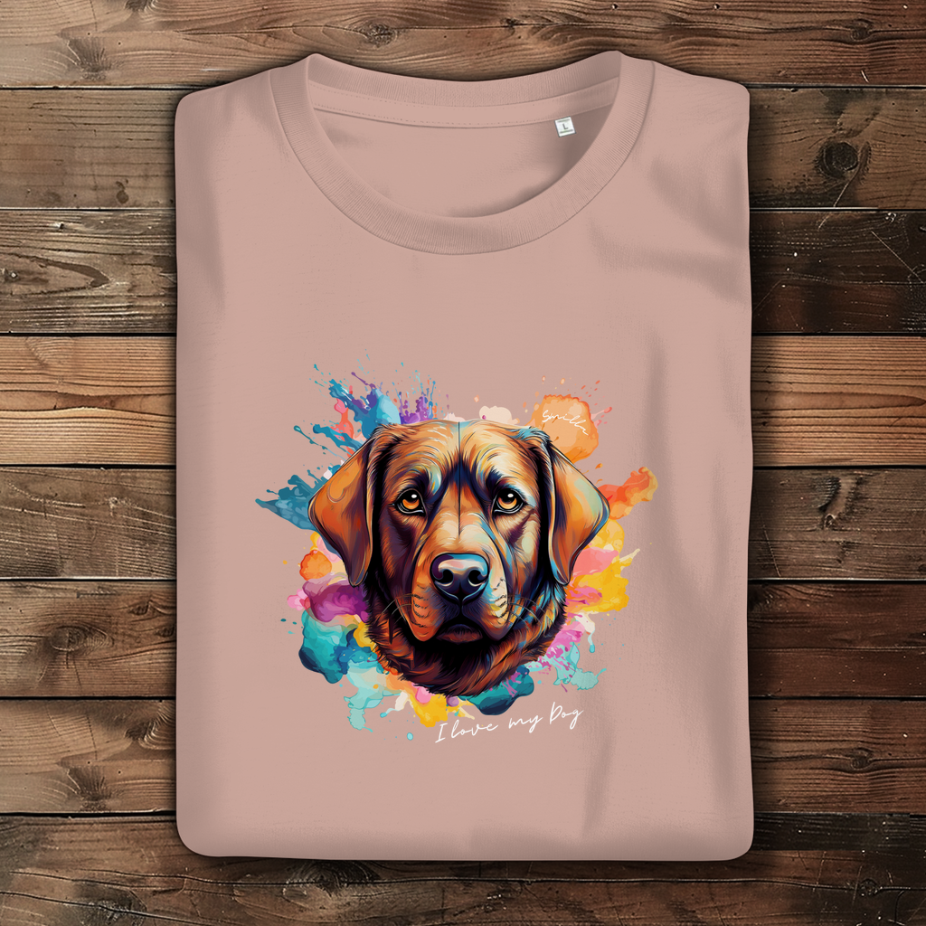 I love my Dog "Smilla" - Damen Premium Bio T-Shirt "Smilla" - PetArt