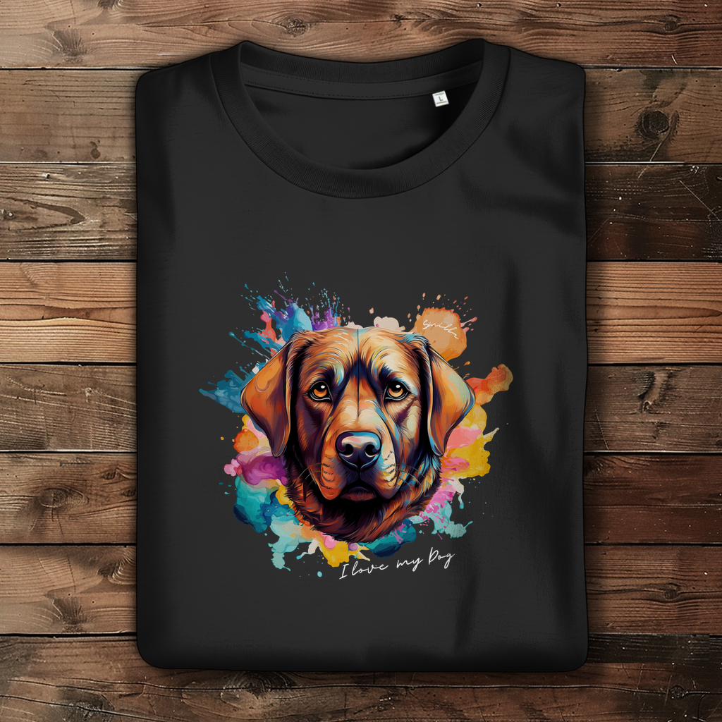 I love my Dog "Smilla" - Damen Premium Bio T-Shirt "Smilla" - PetArt