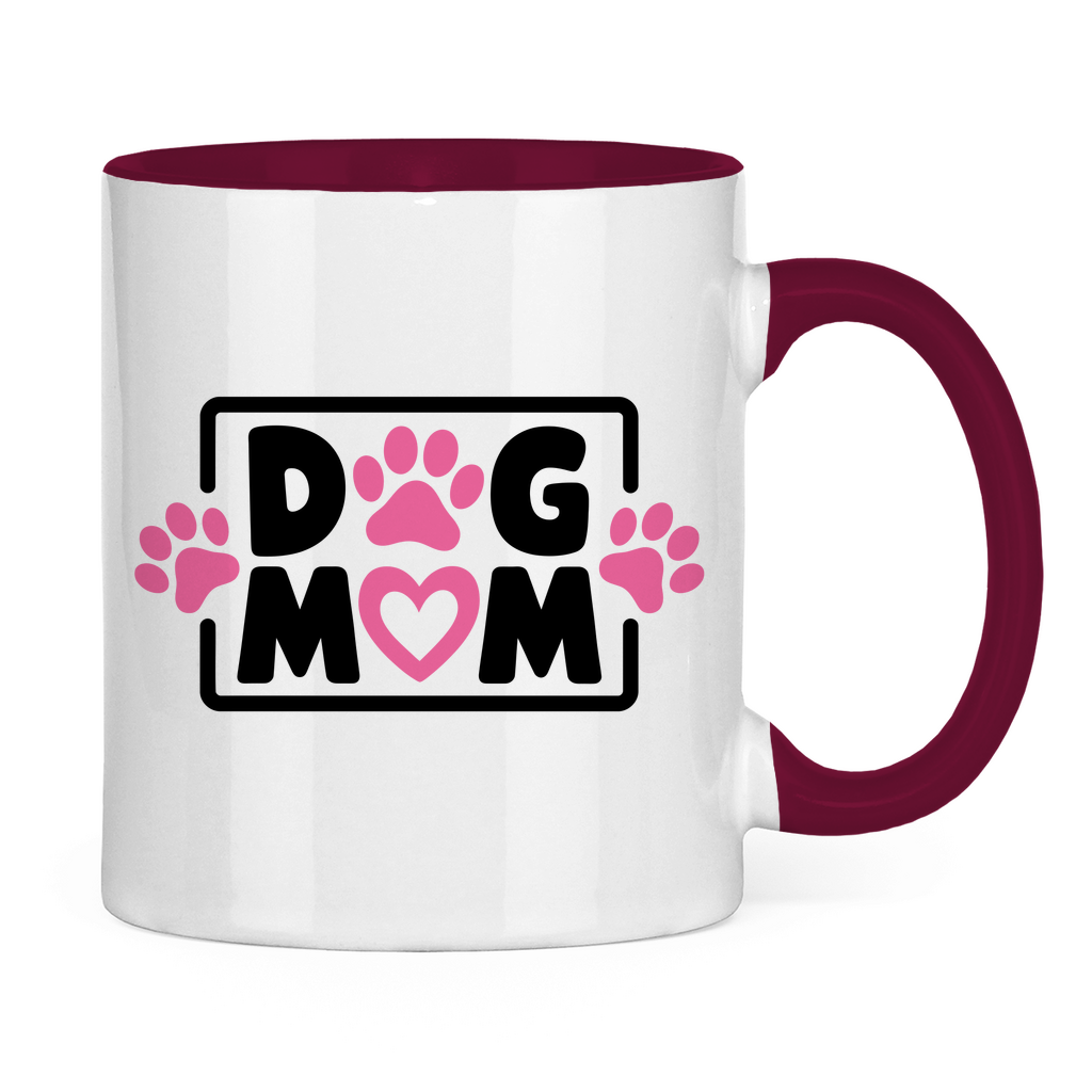 Dog Mum - Tasse zweifarbig