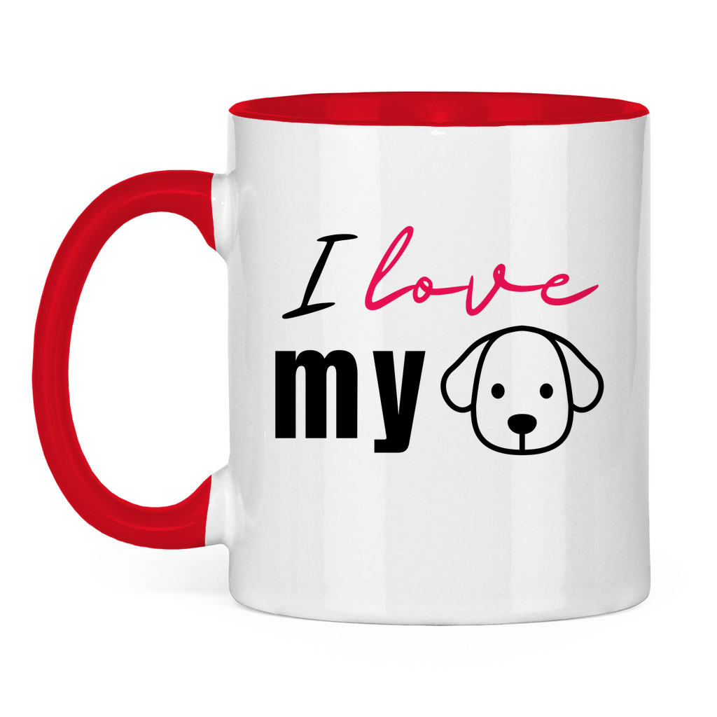 I Love my Dog - Tasse zweifarbig I Love my Dog - PetArt