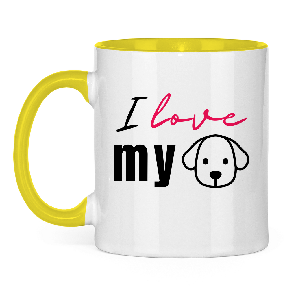 I Love my Dog - Tasse zweifarbig I Love my Dog - PetArt