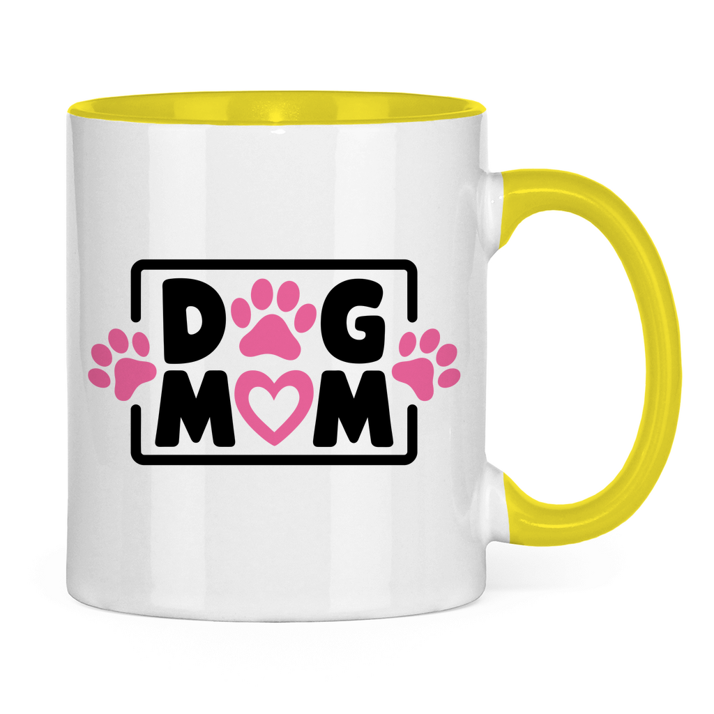 Dog Mum - Tasse zweifarbig