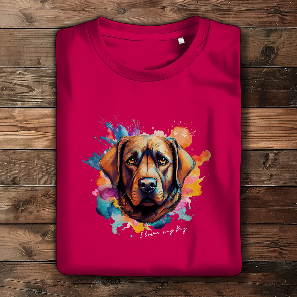 I love my Dog "Smilla" - Damen Premium Bio T-Shirt "Smilla" - PetArt