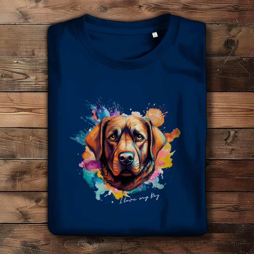 I love my Dog "Smilla" - Damen Premium Bio T-Shirt "Smilla" - PetArt