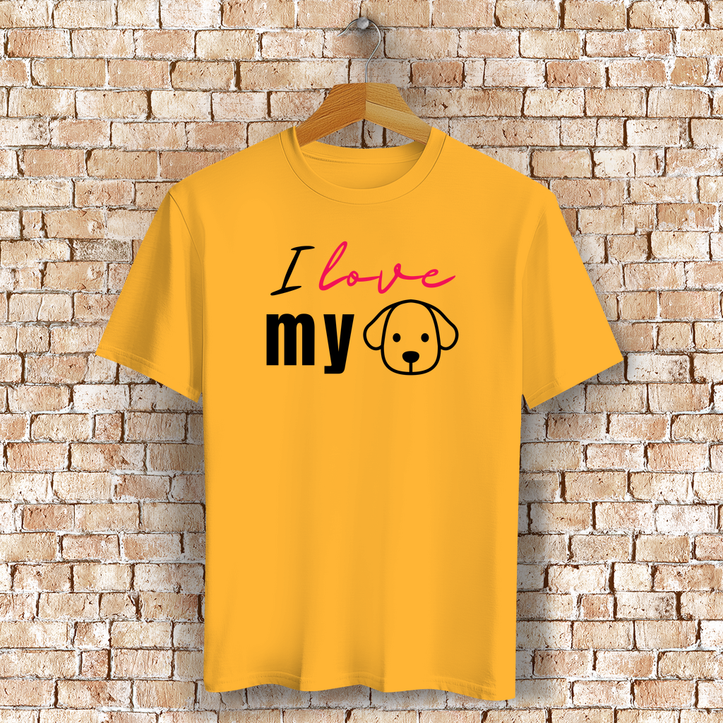Unisex T-Shirt - "I love my Dog" - PetArt
