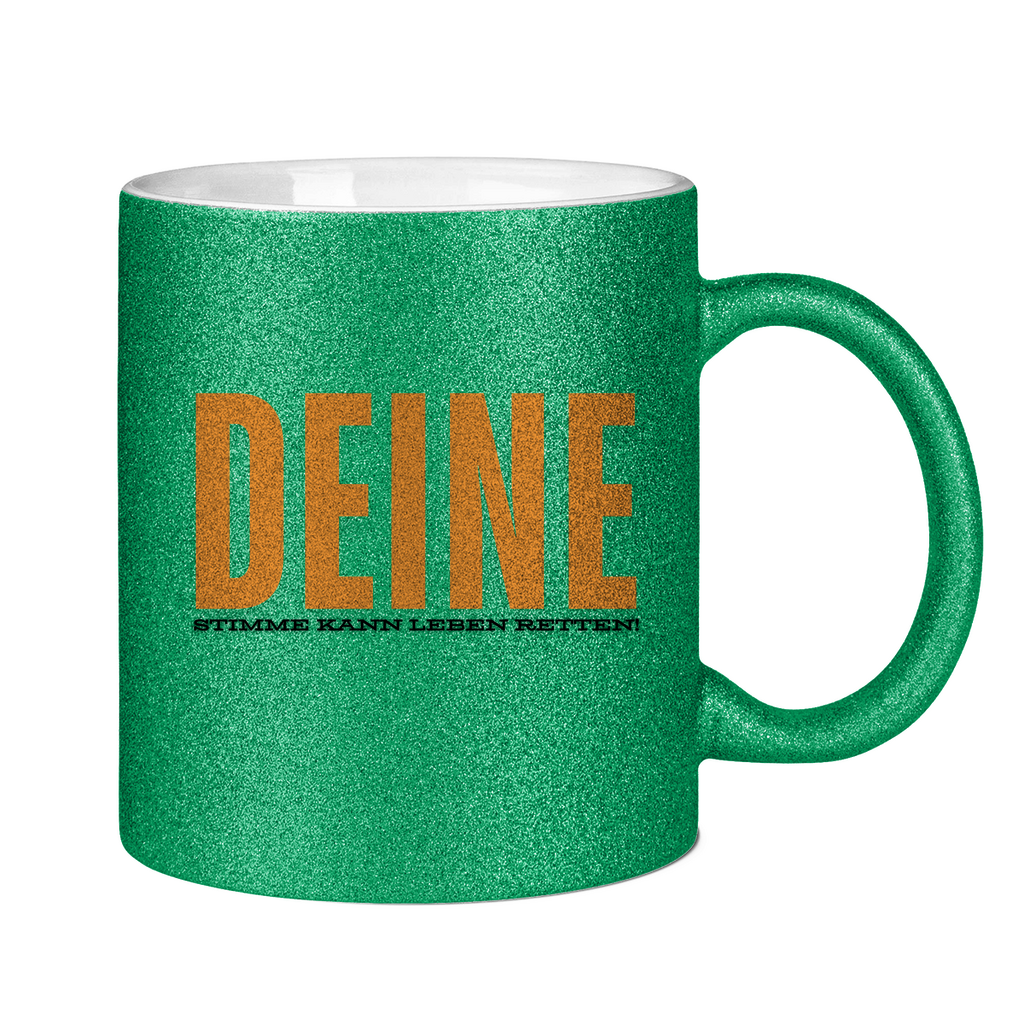 Glitzertasse Deine Stimme.... - PetArt