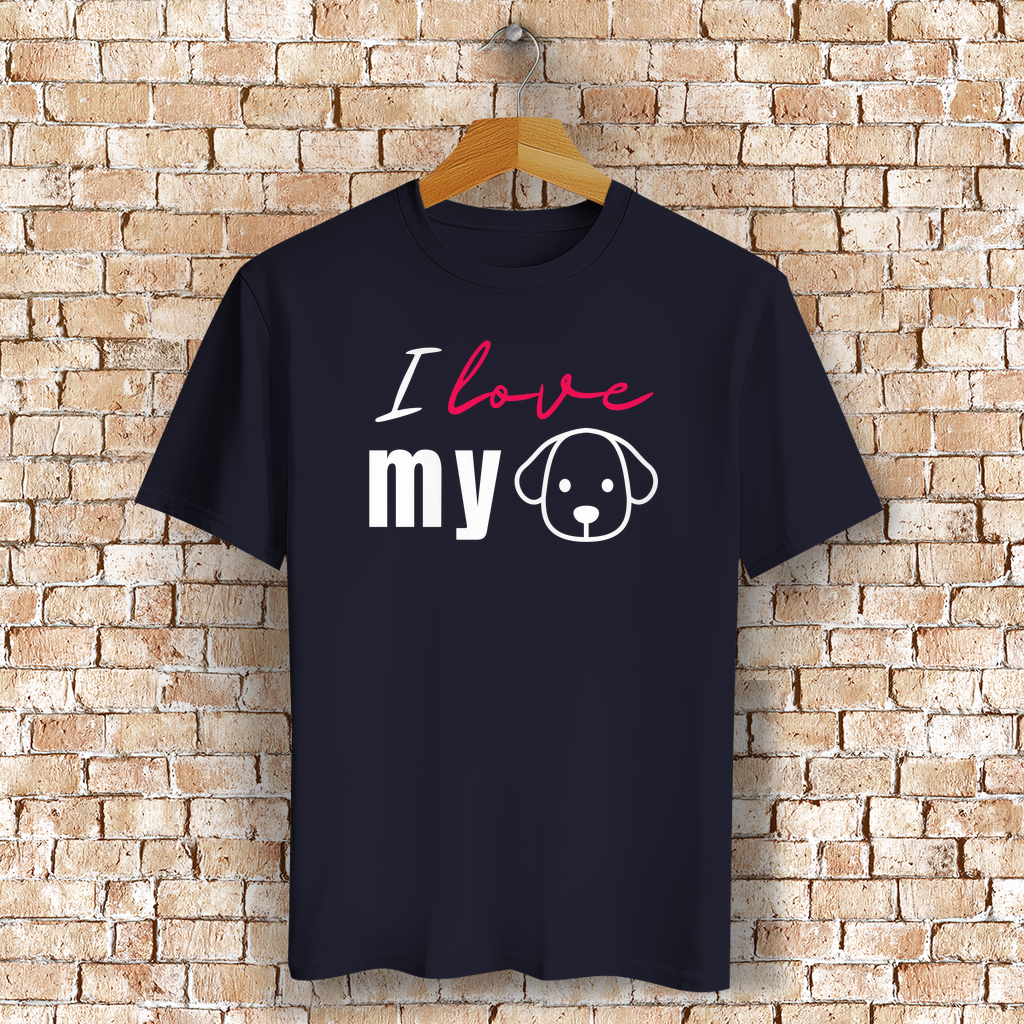Unisex T-Shirt - "I love my Dog" - PetArt