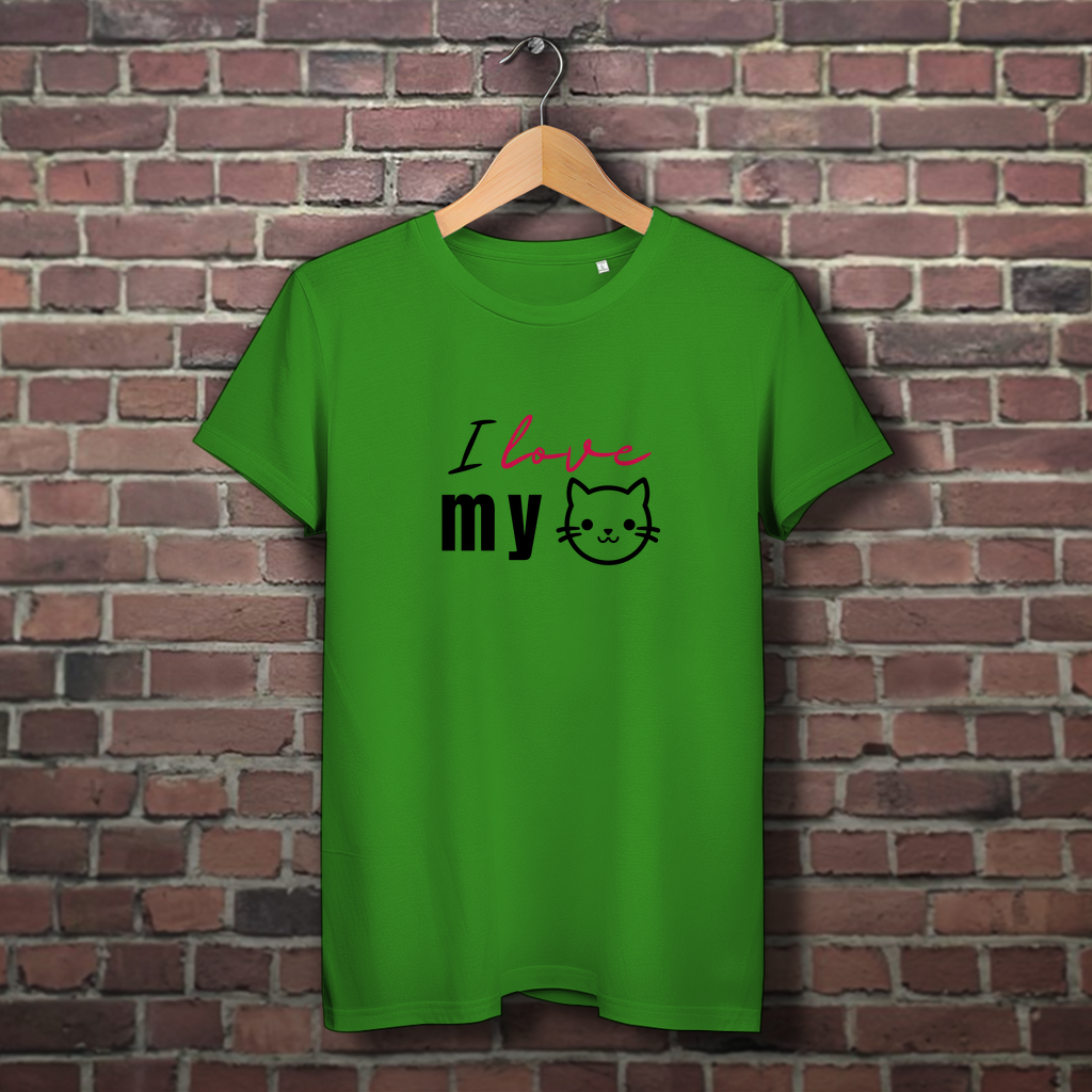 I love my Cat - Damen Premium Bio T-Shirt - PetArt