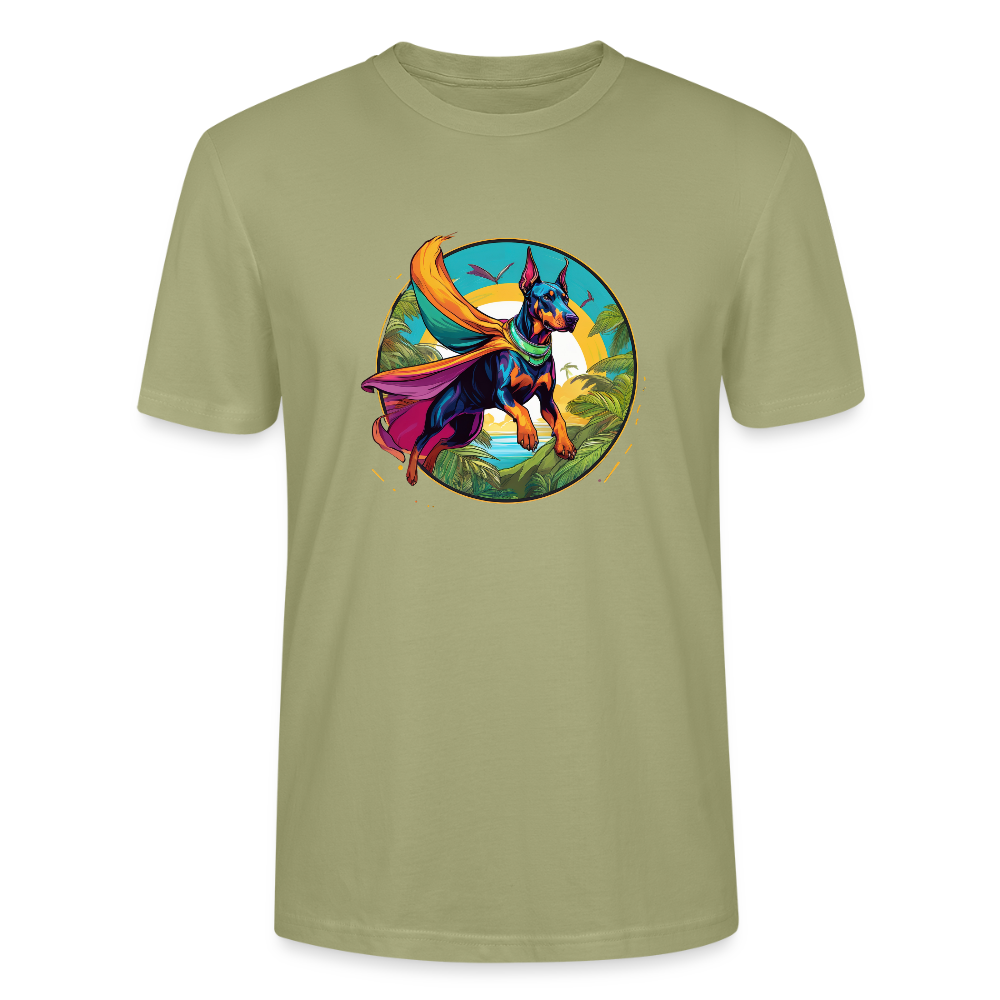 Superhelden... - Unisex Bio Shirt - Nebelgrün