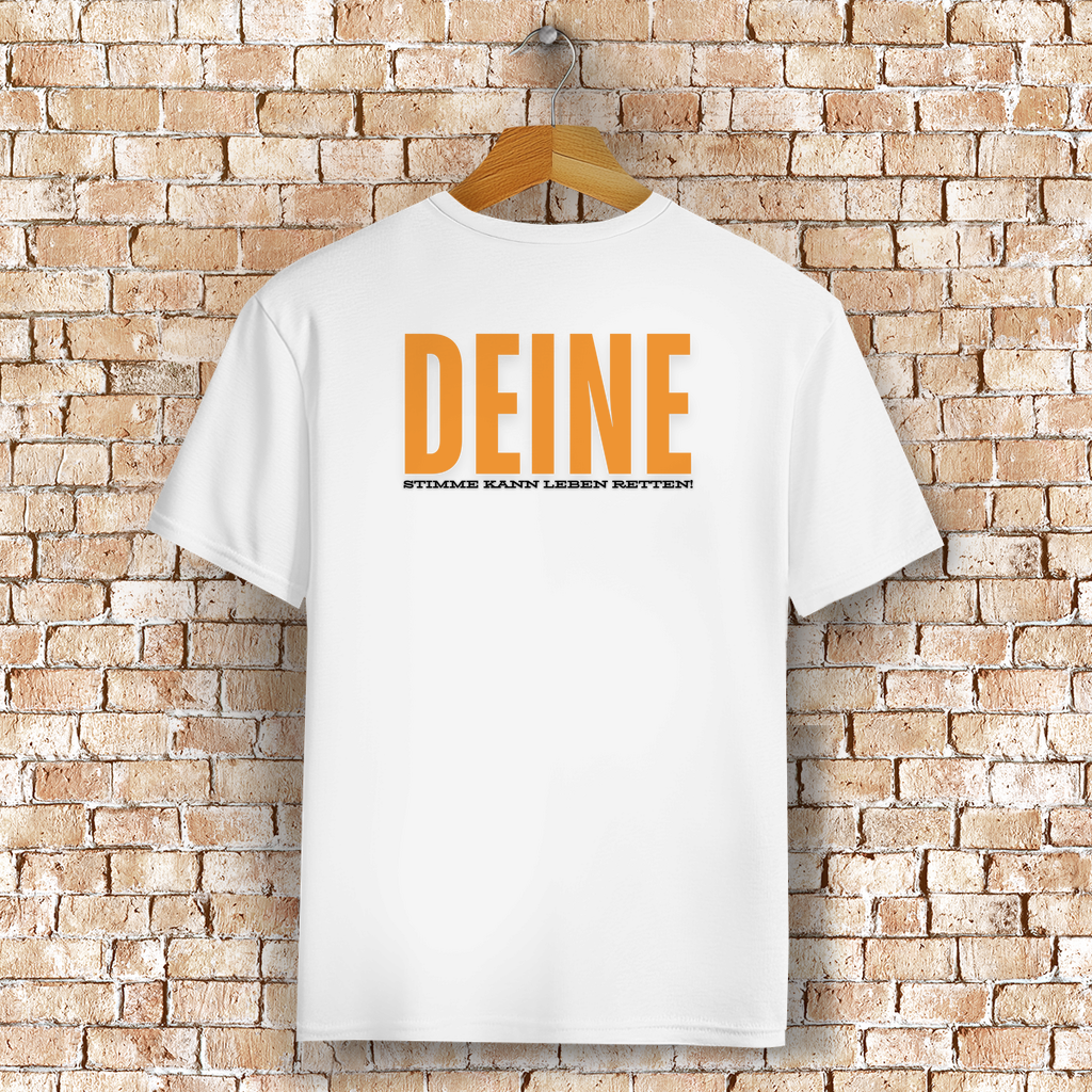 Unisex T-Shirt - "Deine Stimme kann Leben retten" - PetArt