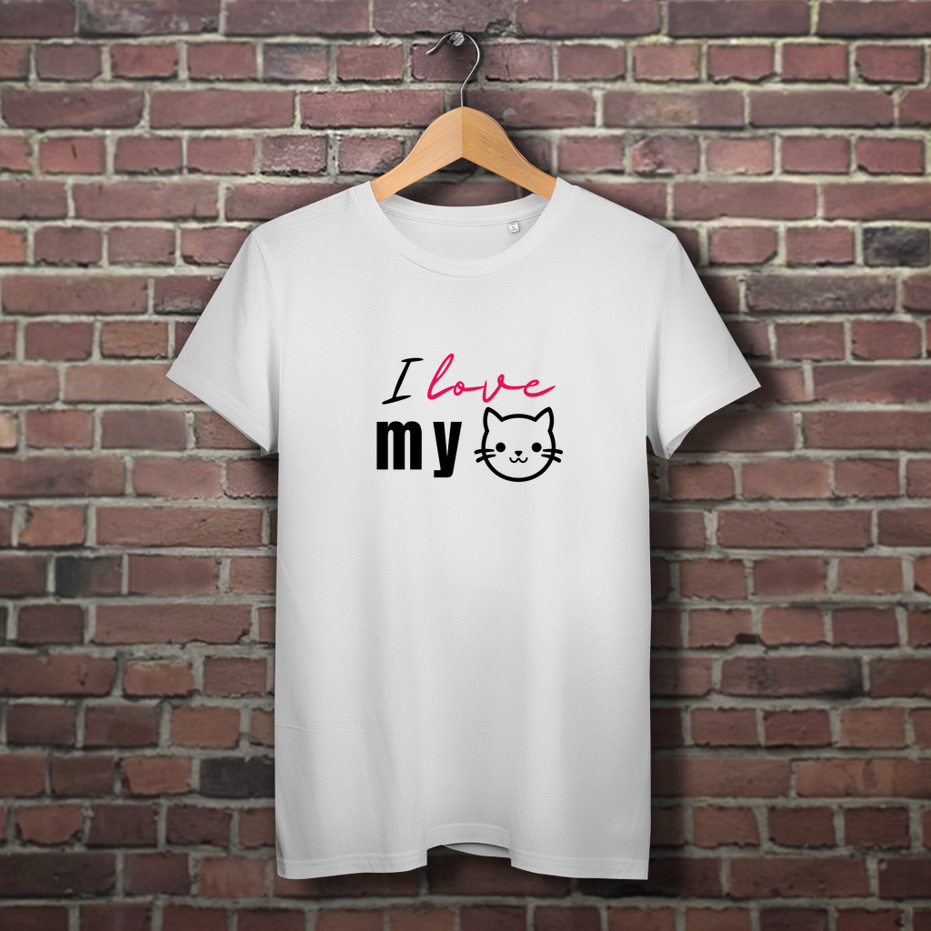 I love my Cat - Damen Premium Bio T-Shirt - PetArt