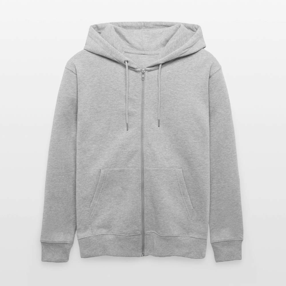 Adopt, Don’t Shop! -  Unisex Bio-Kapuzenjacke CULTIVATOR - Grau meliert