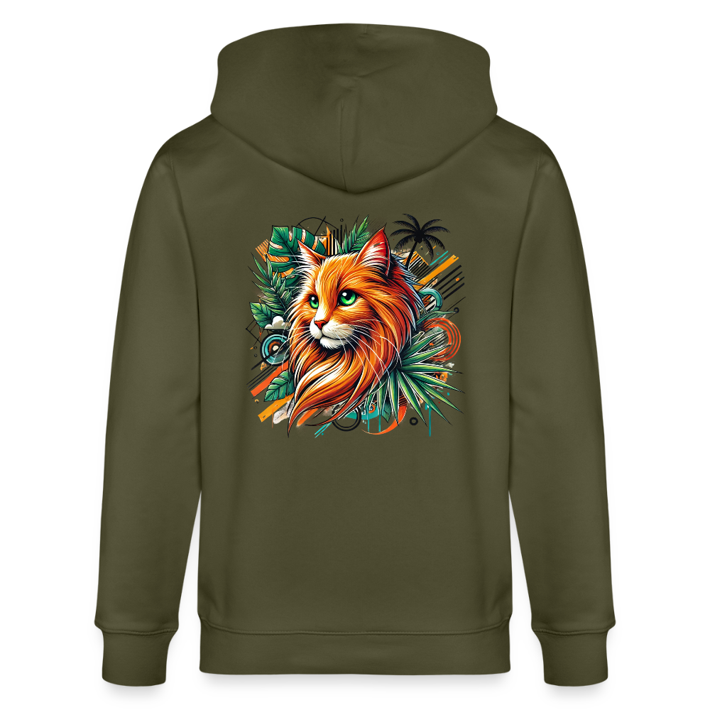 Garfield -  Unisex Bio-Kapuzenjacke - Khaki