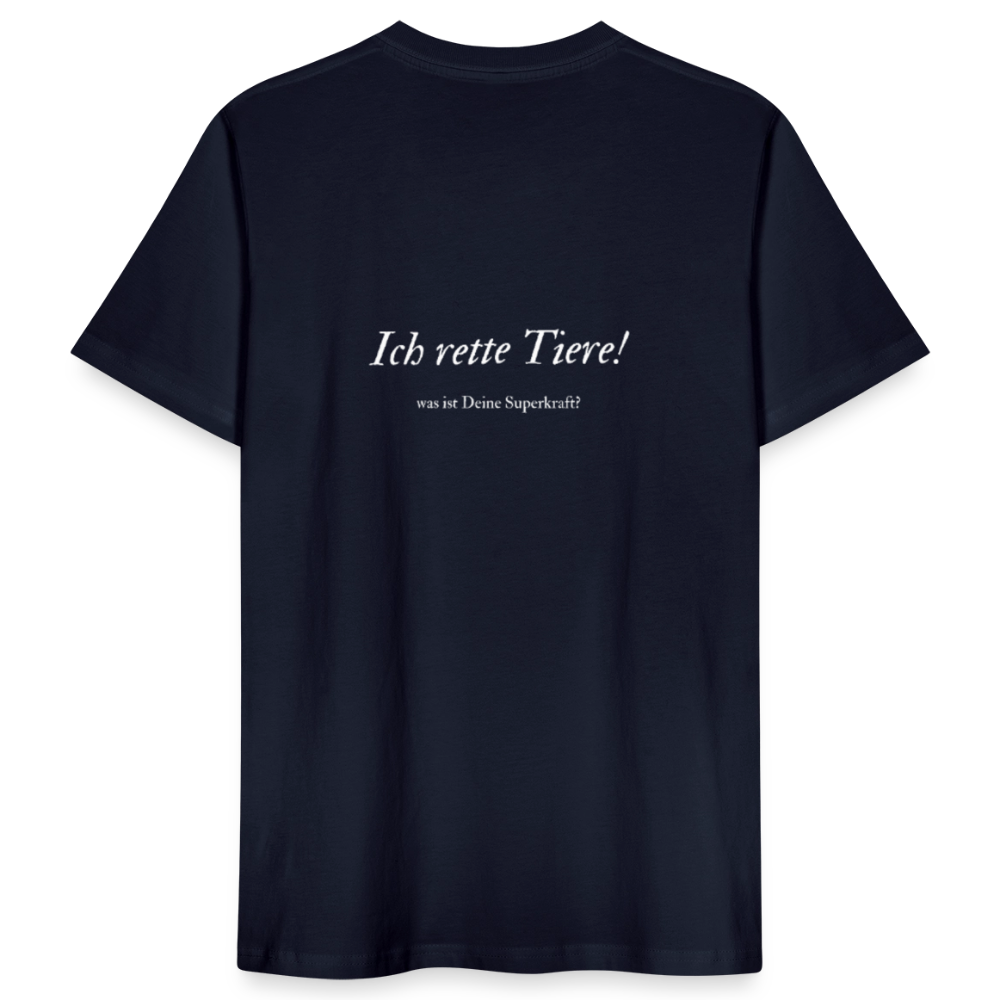 Superhelden... - Unisex Bio Shirt - Navy