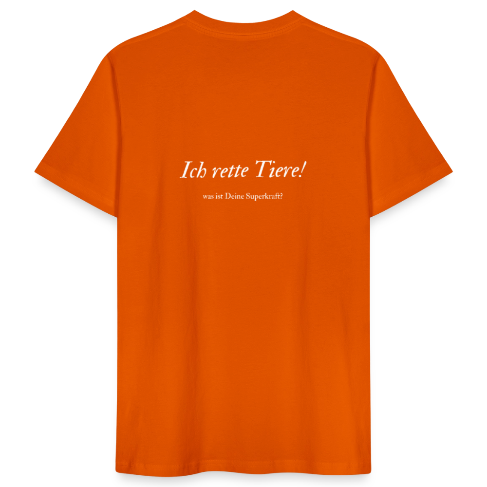 Superhelden... - Unisex Bio Shirt - Tieforange