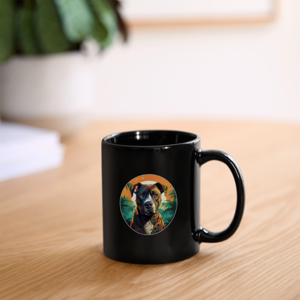 Poldi der AmStaff -  Tasse - Schwarz