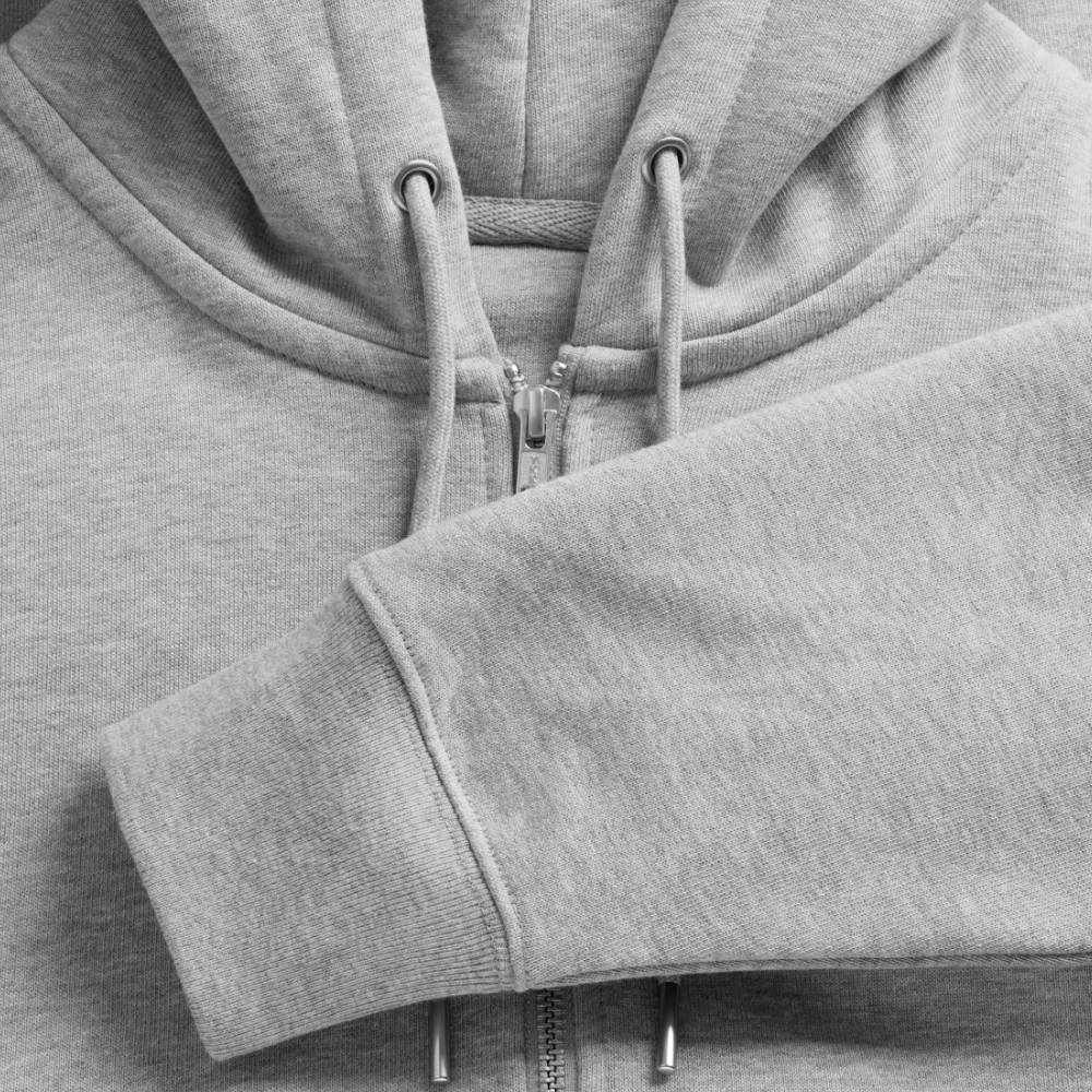 Garfield -  Unisex Bio-Kapuzenjacke - Grau meliert