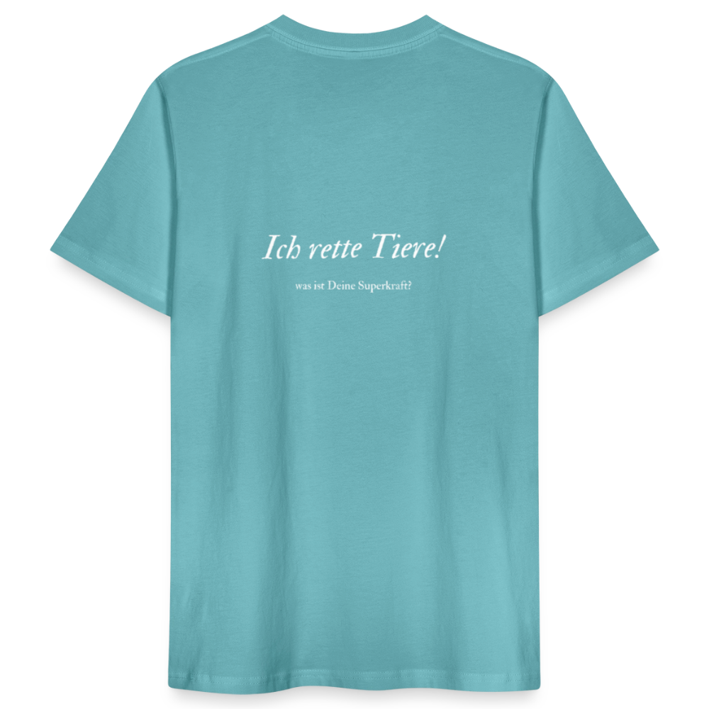 Superhelden... - Unisex Bio Shirt - Pastelltürkis